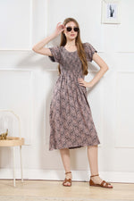 New Stylish Alpine Smocking Maxi Frock Model Nightgown for trendy Women's & Teenage Girl's (ASM)