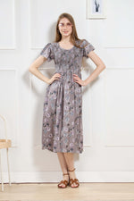 New Stylish Alpine Smocking Maxi Frock Model Nightgown for trendy Women's & Teenage Girl's (ASM)