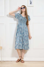 New Stylish Alpine Smocking Maxi Frock Model Nightgown for trendy Women's & Teenage Girl's (ASM)