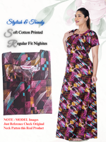 Regular Fit Cotton Printed Nighties