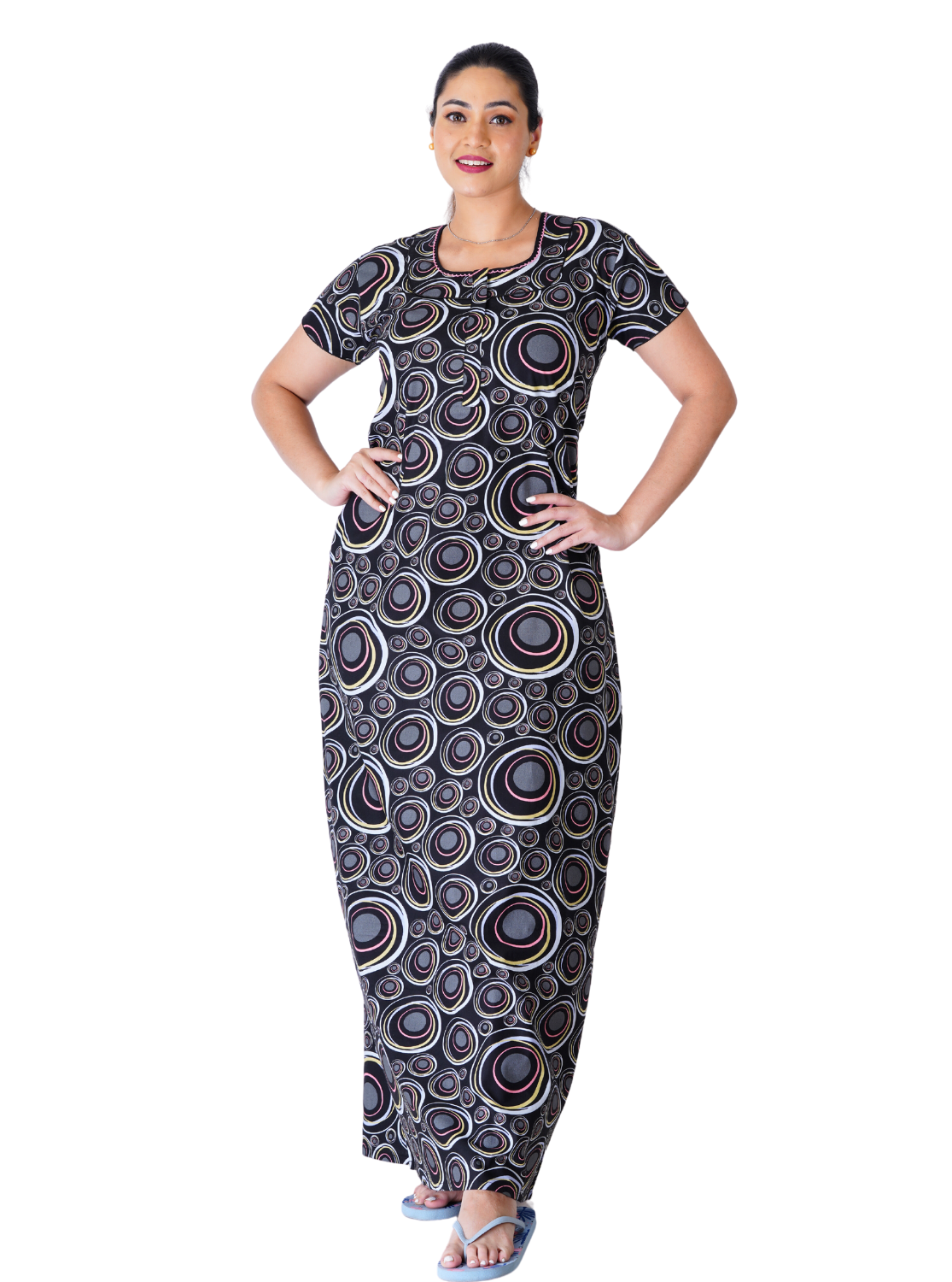 Buy Premium Cotton Printed Nighties Online