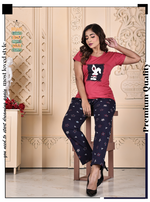 Buy Rayon Printed Collar Night Suits