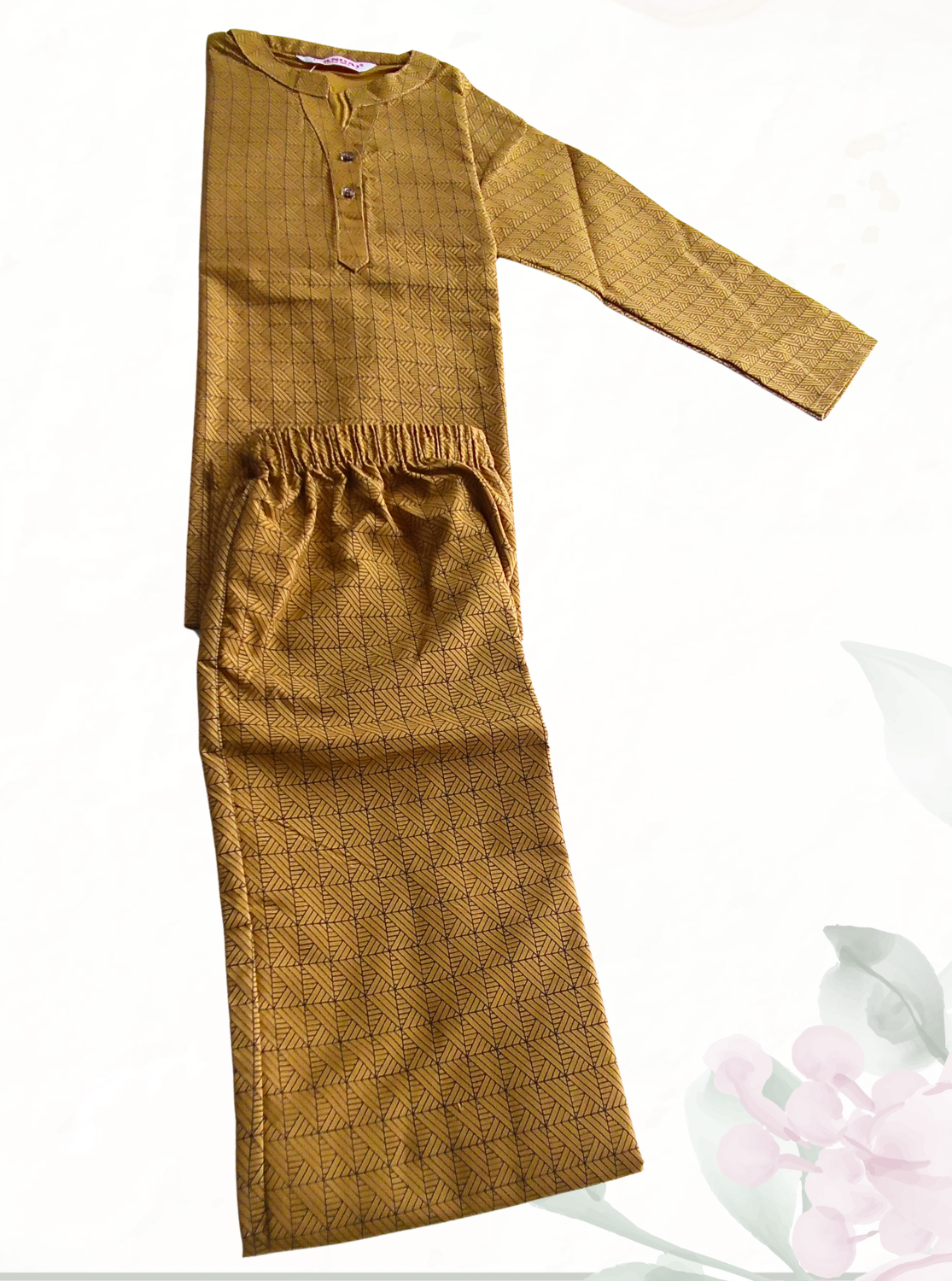 New MANGAI Stylish Cotton Night Suits for all Stylish Women's | Long Sleeve with Size Pocket Beautiful all Over Printed Elastic Waist Top & Bottom Cord Set your Perfect Nightwear Companion (MCNS)