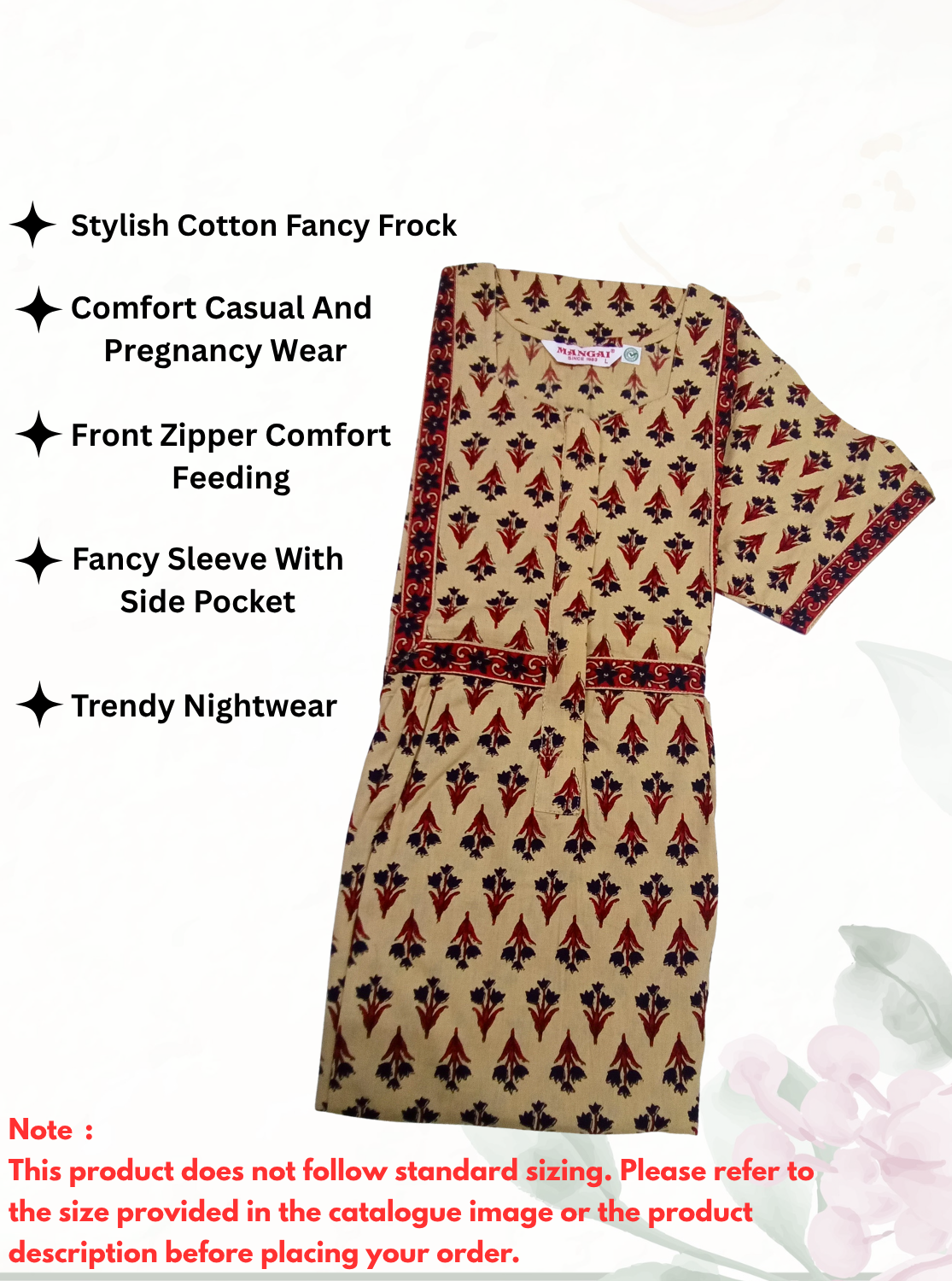 Cotton FROCK Model Casual Wear Nighties | Stylish Pleated Frock Style | Multipurpose Nighties | Pregnancy Wear | Pleated Model | Stylish Nighties for Stylish Women (PWC)
