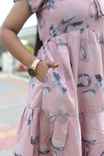 MANGAI New Alpine 3 Layer Frock for Women | Stylish Petal Sleeve Nighty with Fancy Neck | Back Tie Rope & Side Pocket | Flared Bottom Full Length Cozy Modern Nightwear (AFK)