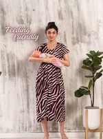 New Arrivals 4-IN-ONE MAXI Mom's Feeding & Casual Wear | Stylish Maxi Style | Invisible Feeding Zipper | Perfect Pre & Post Pregnancy Wear (MAXI 4-IN-ONE)