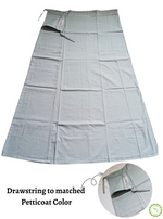 MANGAI Premium Elegant Cotton Petticoats - 6 Part | Matched Drawstring | Transitional & Comfortable, Multiple Colours | Premium Branded Women's Cotton Embroidery Petticoats (EGT-PC)