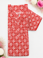 MANGAI Premium Cotton Printed Pleated Model 3XL Size Trendy Collection's Stylish Nighties(3PZ)