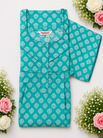 MANGAI Cotton Printed Pleated Model Half Sleeve 5XL Size Nighties for Stylish Women's (5PZ)