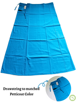 MANGAI Premium Elegant Cotton Petticoats - 6 Part | Matched Drawstring | Transitional & Comfortable, Multiple Colours | Premium Branded Women's Cotton Embroidery Petticoats (EGT-PC)