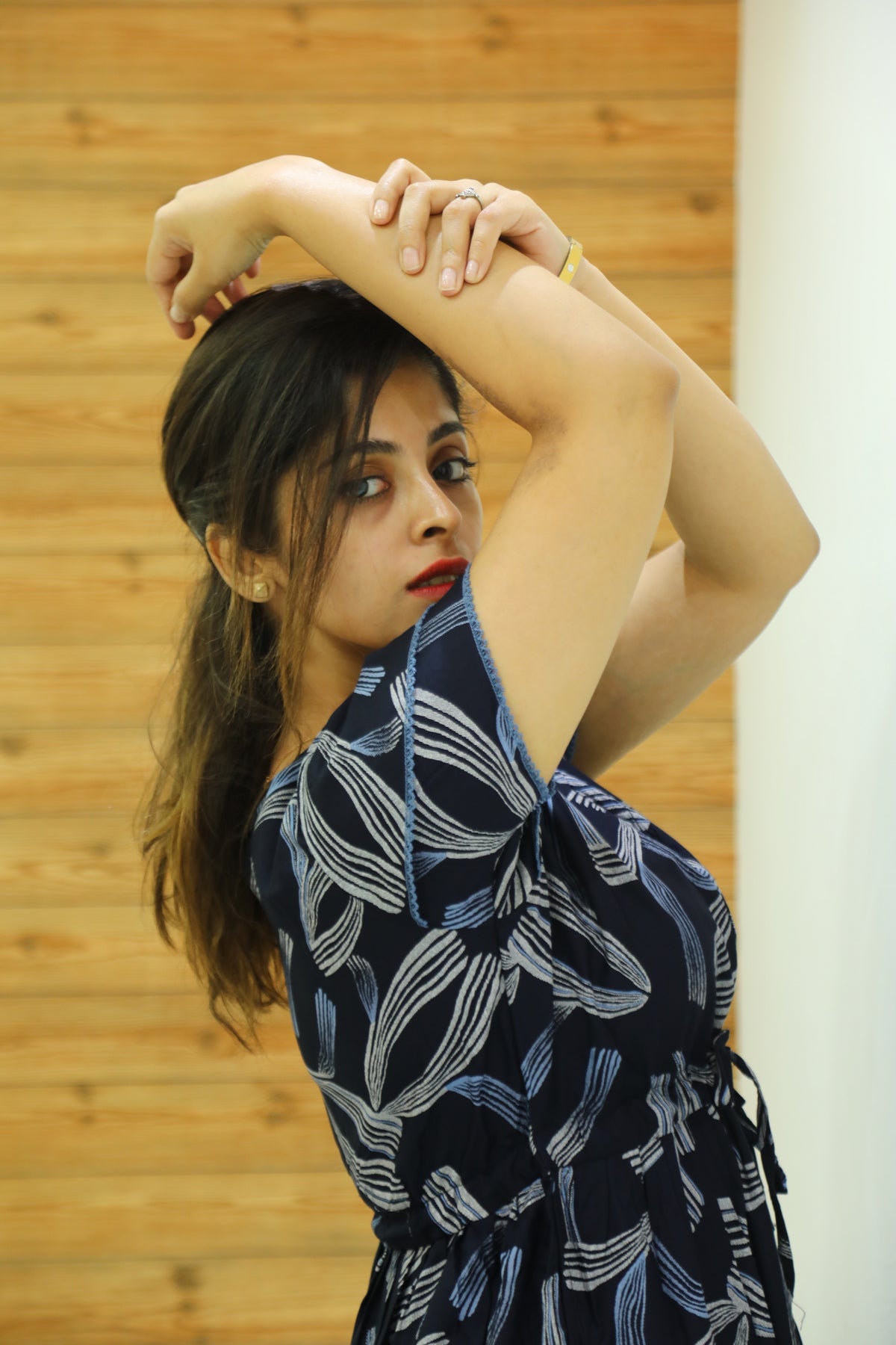 Rayon Gathering Frock Model Night Gown