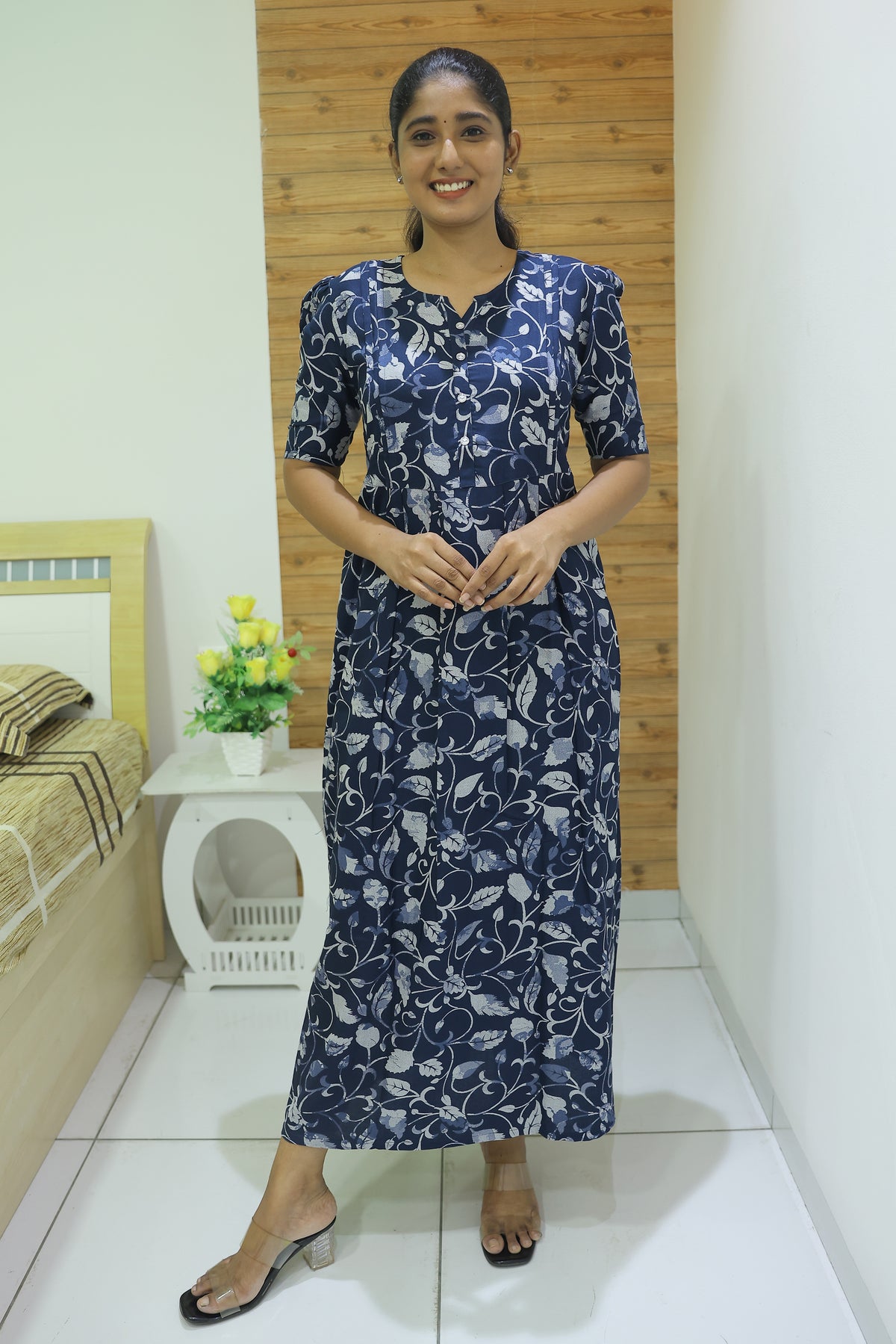 Alpine KURTI Style Nighties| Beautiful Stylish KURTI Model | Stylish Puff Sleeve | Zipless Model | Fresh Collection's for Stylish Women's MKA (H/S)