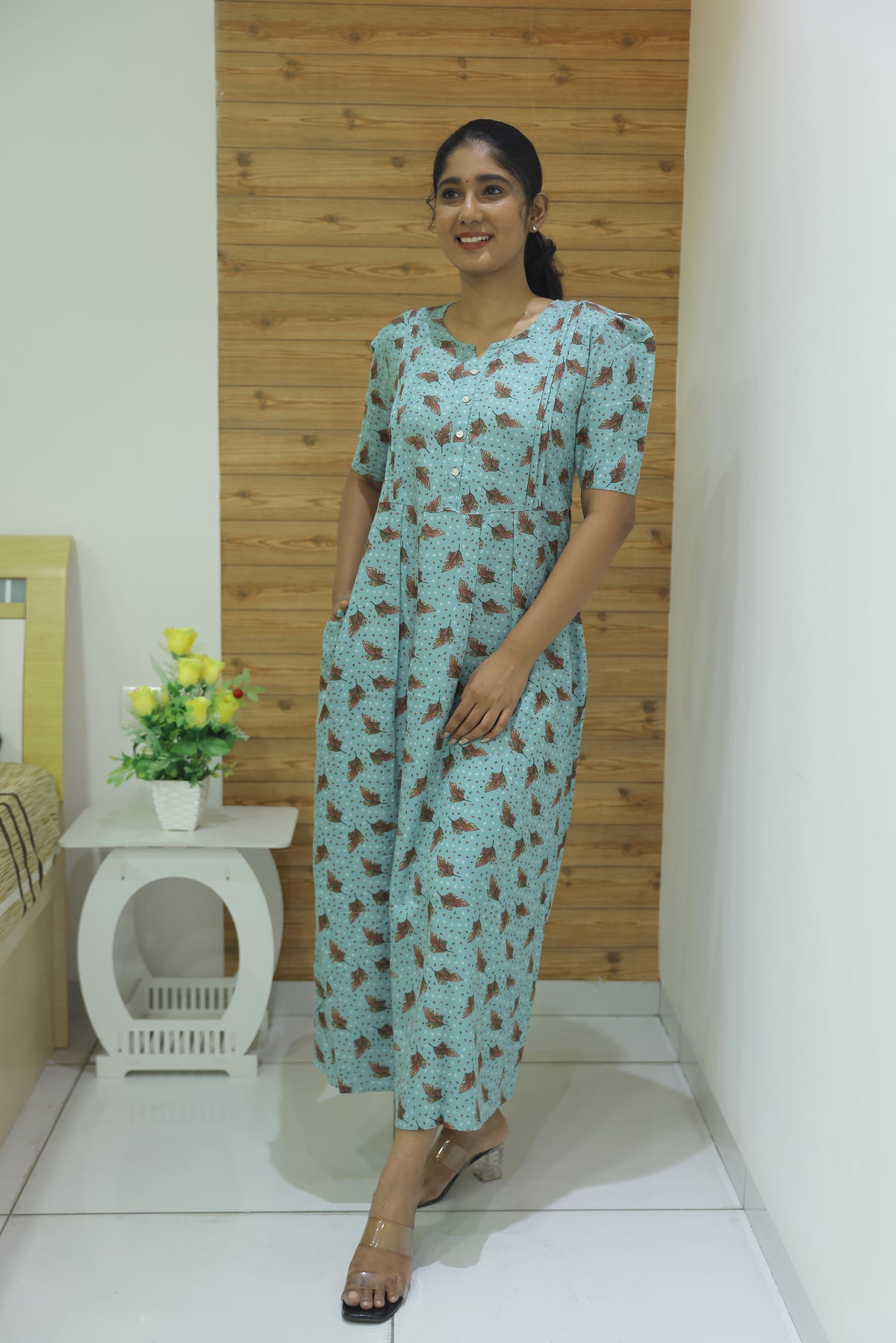 Alpine KURTI Style Nighties| Beautiful Stylish KURTI Model | Half Sleeve | Without Zipper |Fancy Sleeve | Fresh Collection's for Stylish Women's MKA (H/S)