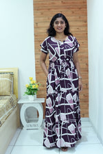 Stylish Arrivals Rayon Gathering Frock Model Night Gown's | Front Adjustable Gathering Style Rope Rope | Double Layer Sleeve | Trending Collection's for Stylish Women's (GFK)