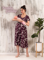 New Arrivals 4-IN-ONE MAXI Mom's Feeding & Casual Wear | Stylish Maxi Style | Invisible Feeding Zipper | Perfect Pre & Post Pregnancy Wear (MAXI 4-IN-ONE)