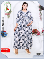 Soft Rayon4-IN-ONE Mom's Feeding & Casual Wear| Pre & Post Maternity Wear | Fancy Long Frock | Best Choice for Pregnancy Women (FIO-F)