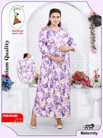 Soft Rayon4-IN-ONE Mom's Feeding & Casual Wear| Pre & Post Maternity Wear | Fancy Long Frock | Best Choice for Pregnancy Women (FIO-F)