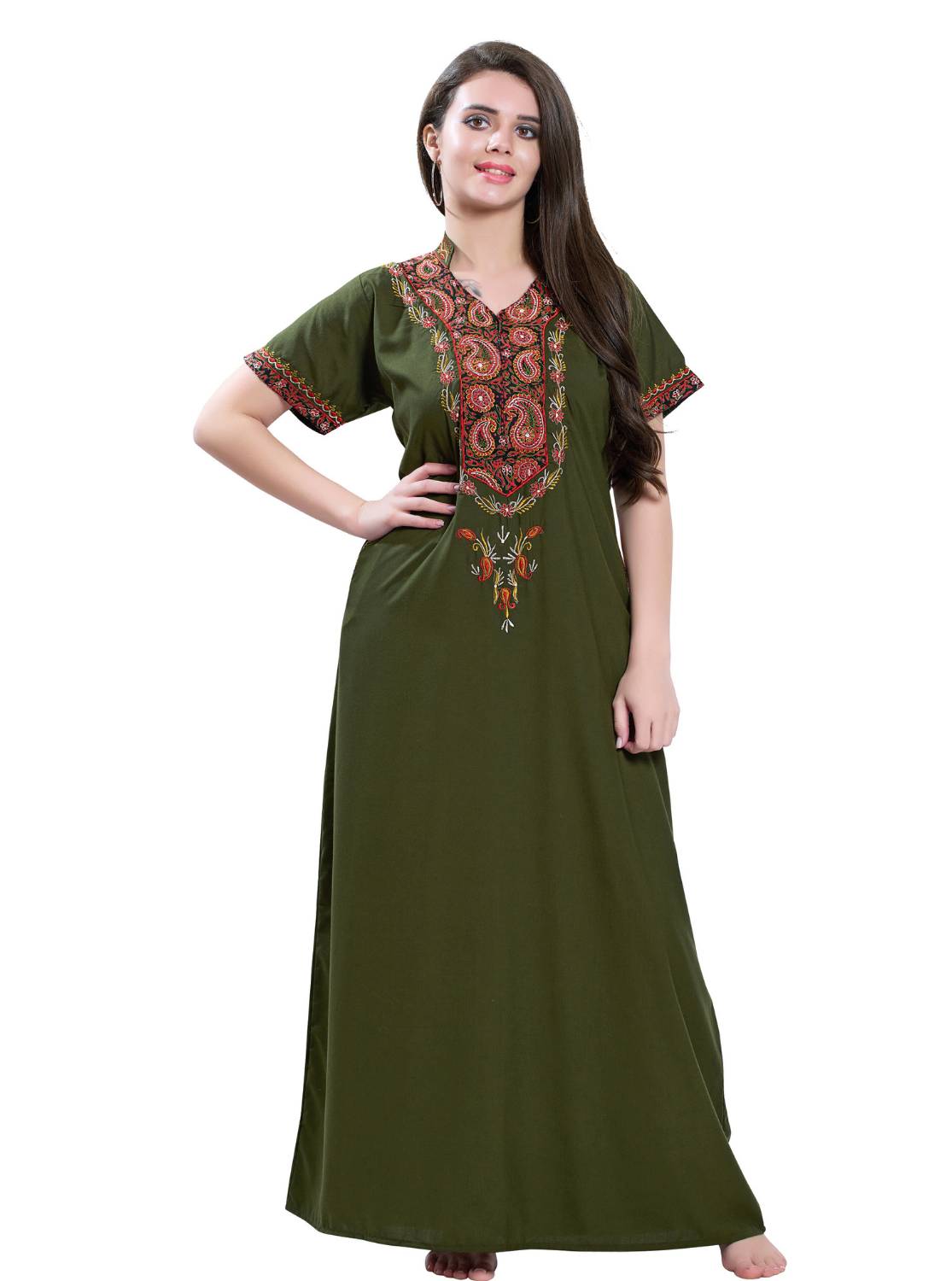 Premium KARACHI Embroidery Nighties