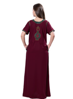MANGAI Premium KARACHI Embroidery Nighties | Beautiful Embroidery Design's | Branded Quality | Half Sleeve | Regular Model | Stylish Nightdress for Women (KEM)