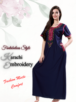 MANGAI Premium KARACHI Embroidery Nighties