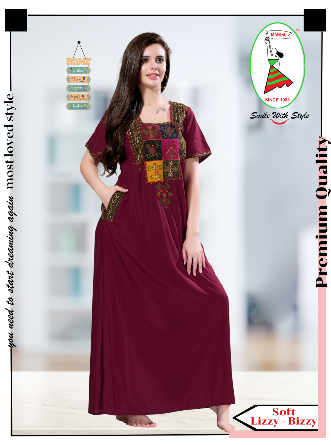 Premium Karachi Embroidery Nighties