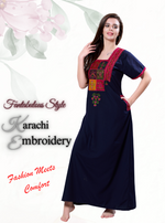 Premium Karachi Embroidery Nighties