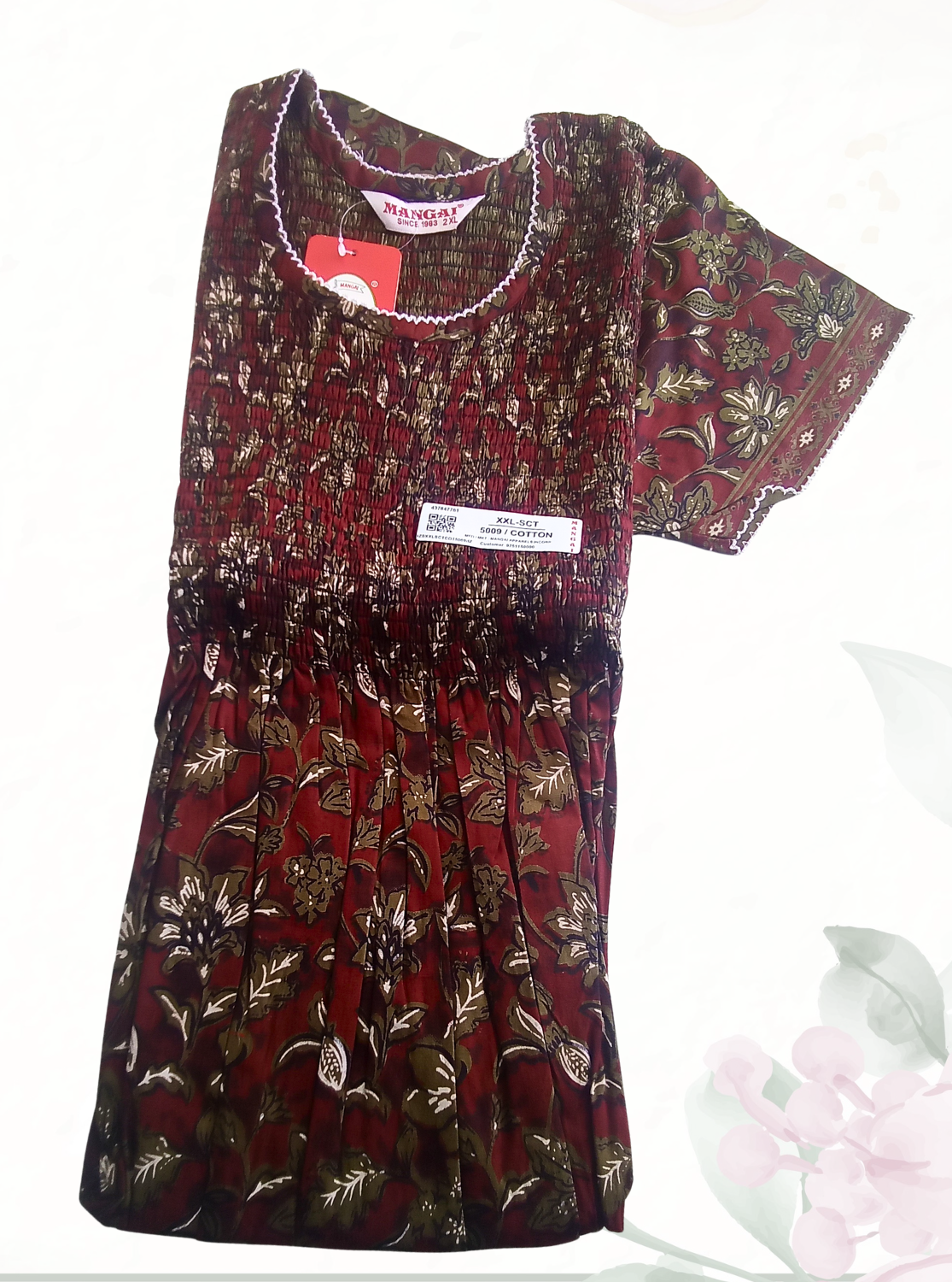 Soft Cotton Stretchable Smoking Nighties for New Arrivals | Daily Comforts & Light Weighted Elastic Nighties | Pleated Style | Casual Daily wear Nightwear for Trendy Women's (SCT)