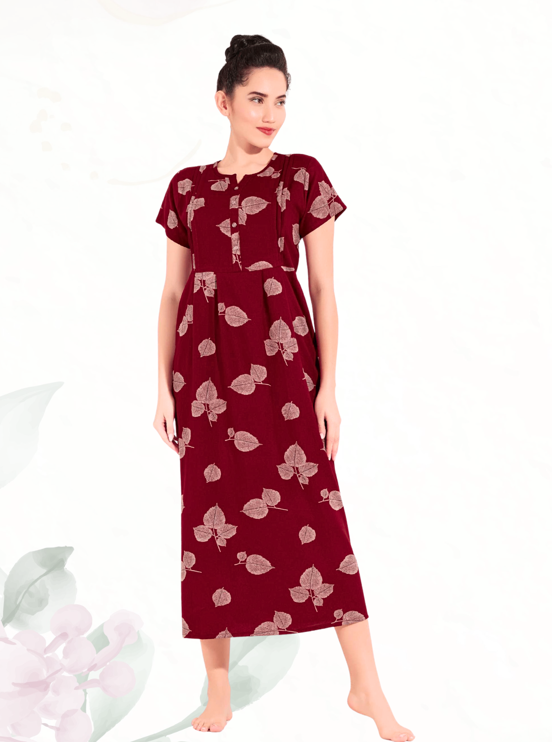 Alpine KURTHI Style Nighties| FancySleeve | Zipless Model | Updated Collection's for Stylish Women AK (H/S)