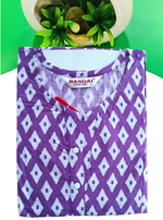 Cotton Gathering Frock for Summer Arrivals | Side Pocket | Button Closed | Elegant Casual Night Wear for Trendy Women's (FKC)