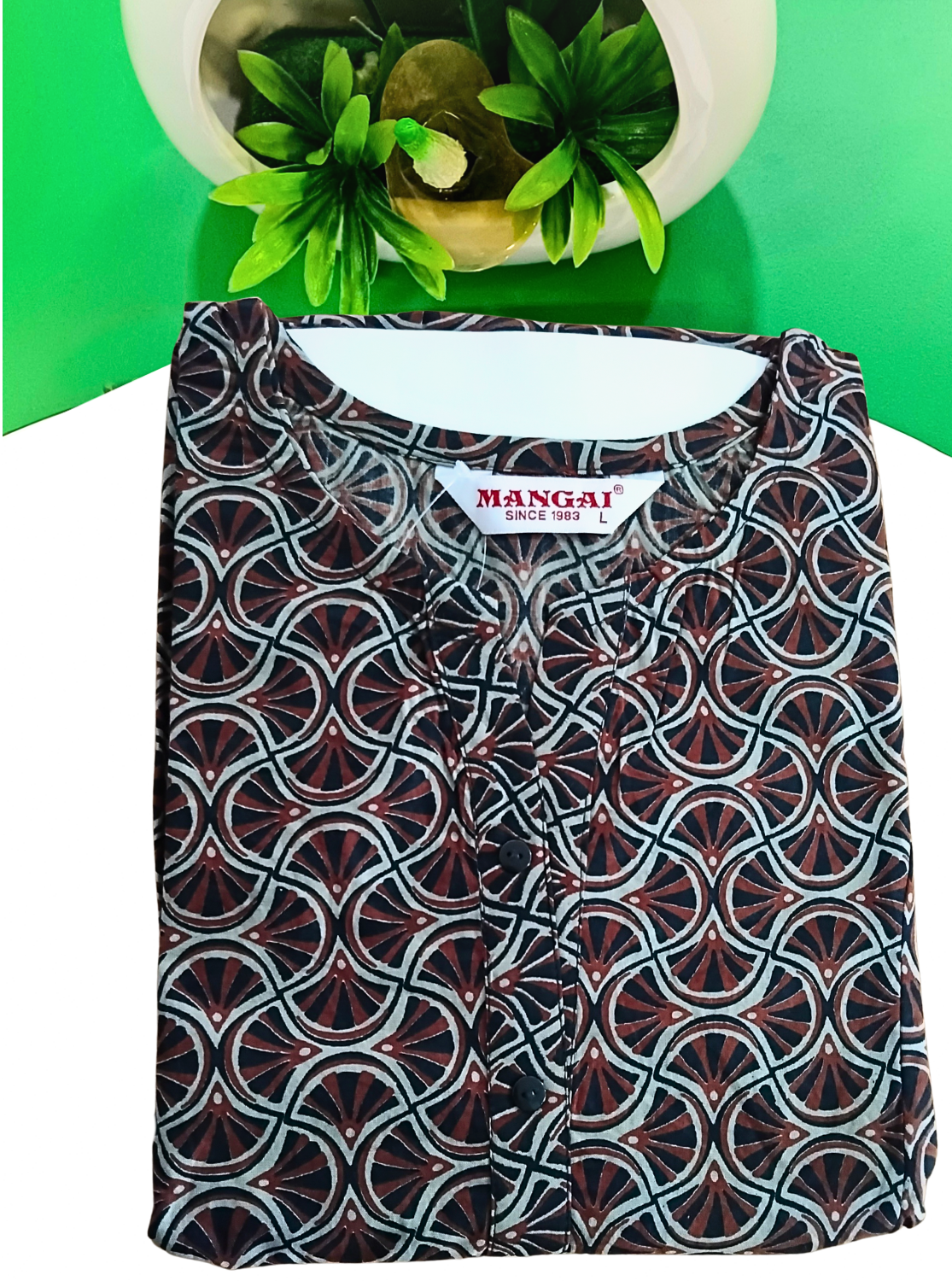 Cotton Gathering Frock for Summer Arrivals | Side Pocket | Button Closed | Elegant Casual Night Wear for Trendy Women's (FKC)