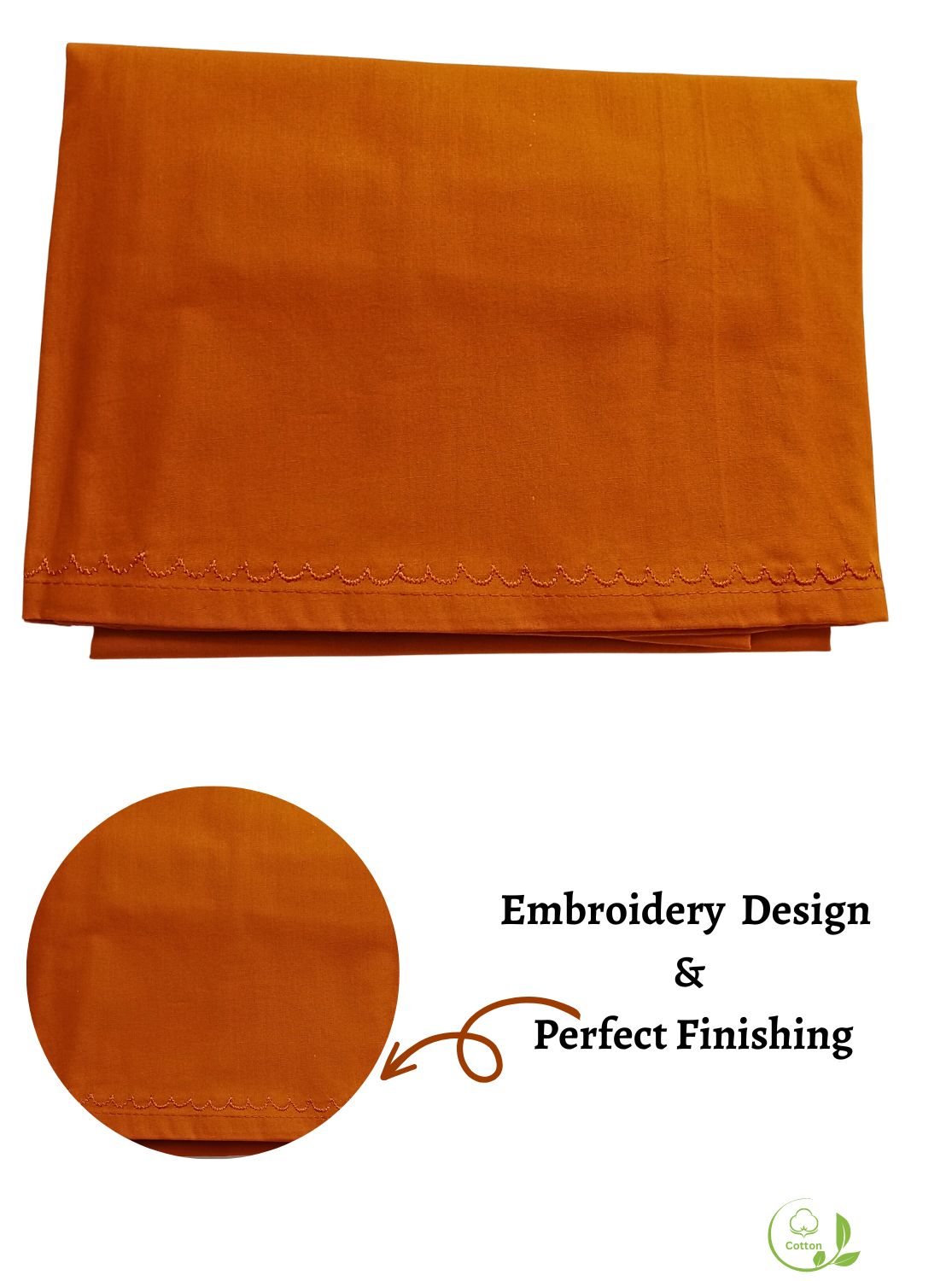 MANGAI Premium Elegant Cotton Petticoats - 6 Part | Matched Drawstring | Transitional & Comfortable, Multiple Colours | Premium Branded Women's Cotton Embroidery Petticoats (EGT-PC)