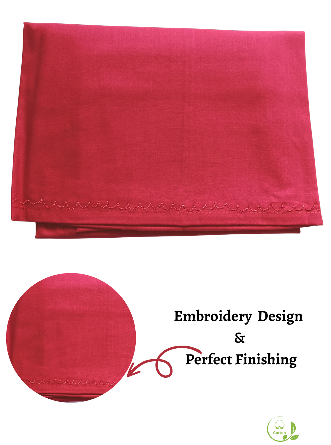 MANGAI Premium Elegant Cotton Petticoats - 6 Part | Matched Drawstring | Transitional & Comfortable, Multiple Colours | Premium Branded Women's Cotton Embroidery Petticoats (EGT-PC)