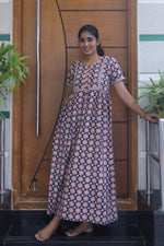 Cotton FROCK Model Casual Wear Nighties | Stylish Pleated Frock Style | Multipurpose Nighties | Pregnancy Wear | Pleated Model | Stylish Nighties for Stylish Women (MW)