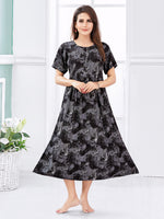 Rayon Gathering Frock Model Night Gown