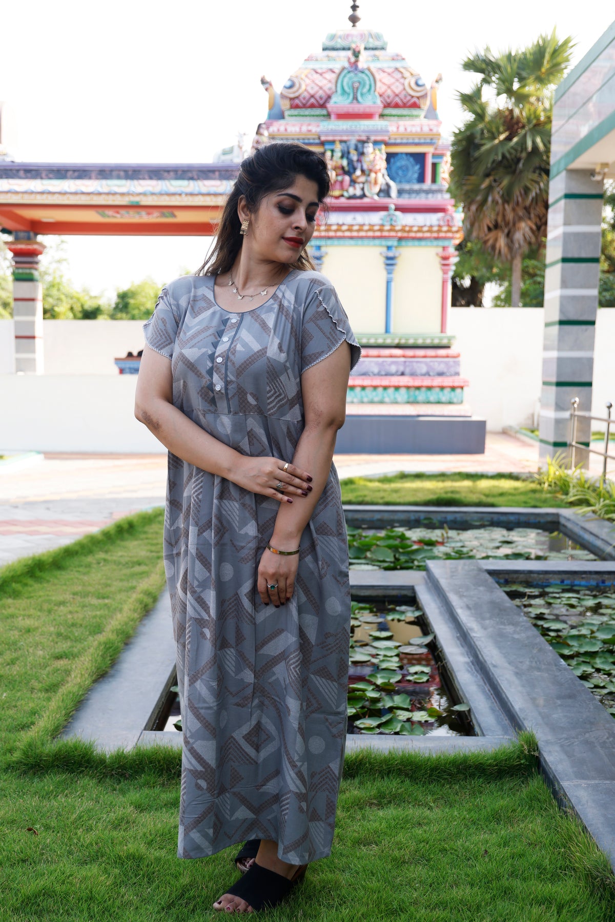 Alpine KURTI Style Nighties| Beautiful Stylish KURTI Model | Half Sleeve | Without Zipper |Fancy Sleeve | Fresh Collection's for Stylish Women's MKA (H/S)