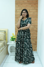 Stylish Arrivals Rayon Gathering Frock Model Night Gown's | Front Adjustable Gathering Style Rope Rope | Puff Sleeve | Trending Collection's for Stylish Women's (GFK)