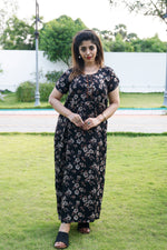Alpine KURTI Style Nighties| Beautiful Stylish KURTI Model | Half Sleeve | Without Zipper | Stylish Thread Tied Front Closed Type | Fresh Collection's for Stylish Women's (AK-H)