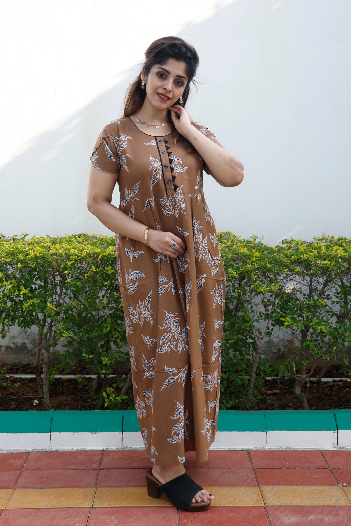 Alpine KURTI Style Nighties| Beautiful Stylish KURTI Model | Half Sleeve | Without Zipper |Fancy Sleeve | Fresh Collection's for Stylish Women's MKA (H/S)