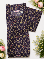 MANGAI Cotton Printed Pleated Model Half Sleeve 4XL Size Nighties for Stylish Women's (4PZ)