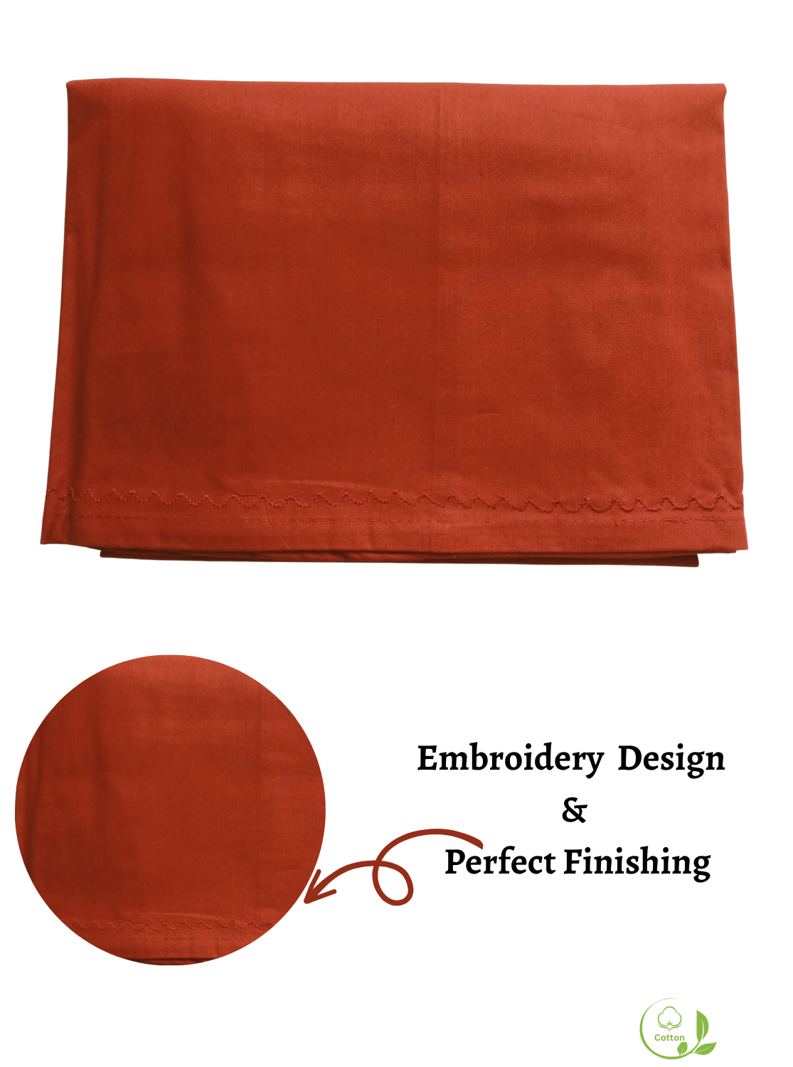 MANGAI Premium Superior Cotton Petticoats - 8 Part Embroidery Design | Matched Drawstring | Premium Quality (SPR-PC)