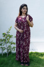 Alpine KURTI Style Nighties| Beautiful Stylish KURTI Model | Half Sleeve | Without Zipper | Stylish Thread Tied Front Closed Type | Fresh Collection's for Stylish Women's (AK-H)