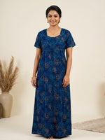 MANGAI Cotton Printed Pleated Model Half Sleeve 4XL Size Nighties Trendy Collection's(4PZ)