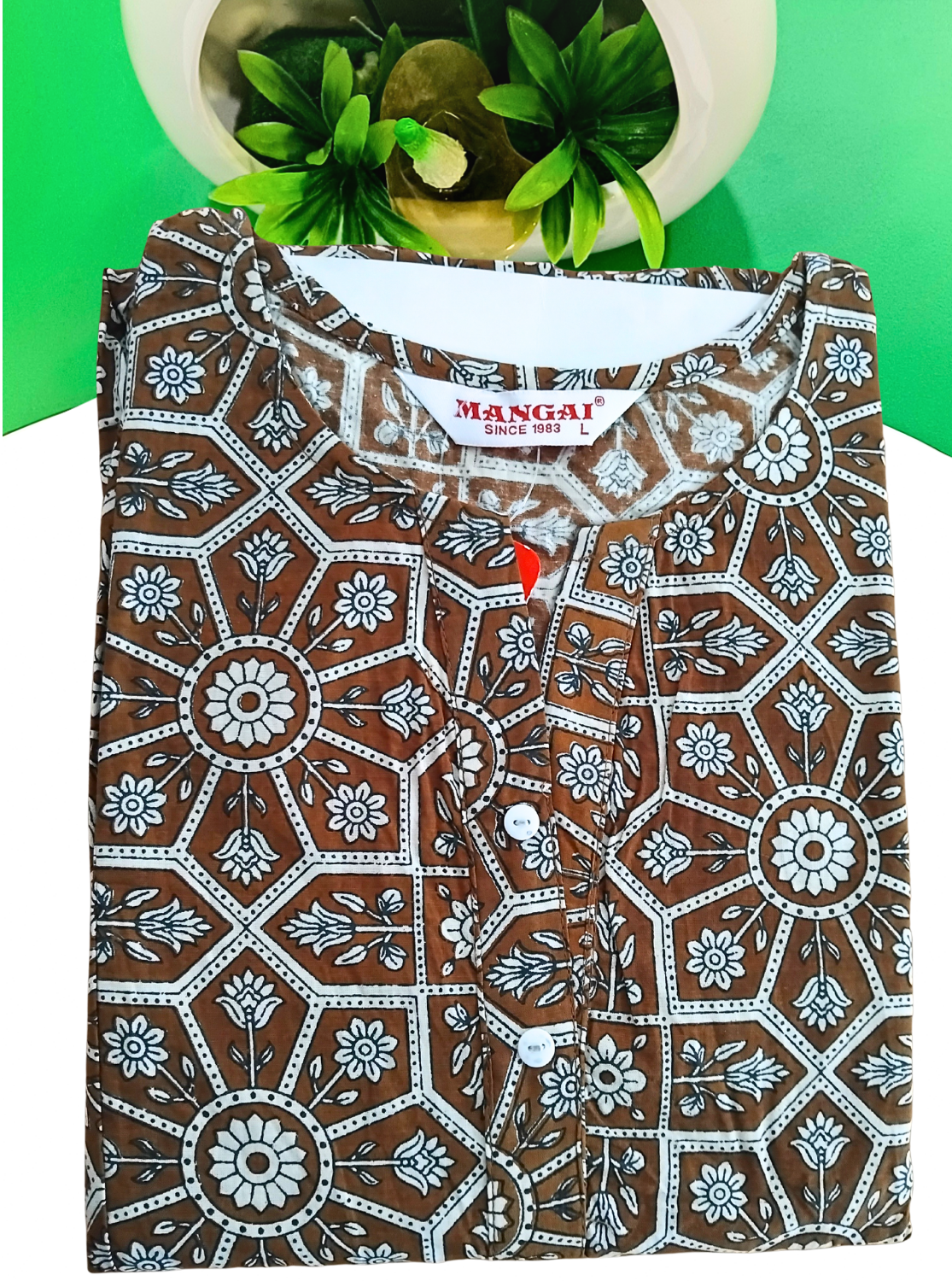 Cotton Gathering Frock for Summer Arrivals | Side Pocket | Button Closed | Elegant Casual Night Wear for Trendy Women's (FKC)