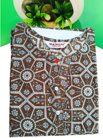 Cotton Gathering Frock for Summer Arrivals | Side Pocket | Button Closed | Elegant Casual Night Wear for Trendy Women's (FKC)