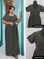 Cotton FROCK Model Casual Wear Nighties | Stylish Pleated Frock Style | Multipurpose Nighties | Pregnancy Wear | Pleated Model | Stylish Nighties for Stylish Women (MW)