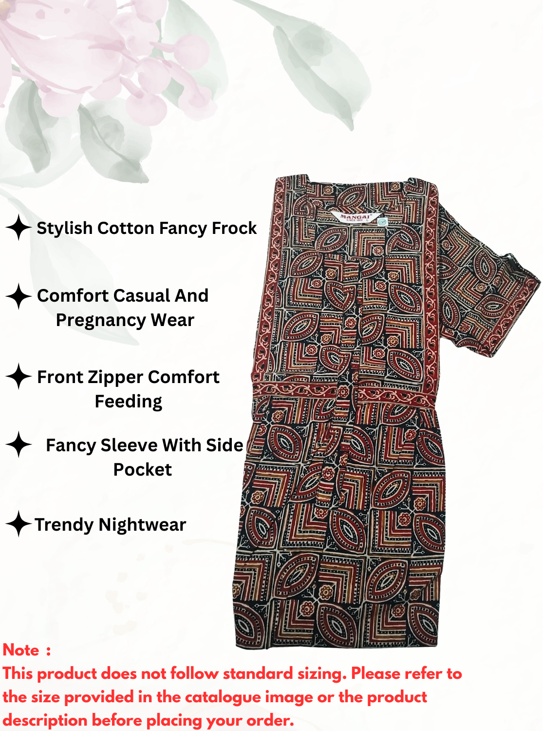 Cotton FROCK Model Casual Wear Nighties | Stylish Pleated Frock Style | Multipurpose Nighties | Pregnancy Wear | Pleated Model | Stylish Nighties for Stylish Women (PWC)
