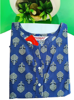 Cotton Gathering Frock for Summer Arrivals | Side Pocket | Button Closed | Elegant Casual Night Wear for Trendy Women's (FKC)