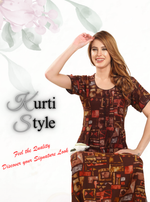 Alpine KURTI Style Nighties| Beautiful Stylish KURTI Model | Half Sleeve | Without Zipper | Stylish Thread Tied Front Closed Type | Fresh Collection's for Stylish Women's (AK-H)