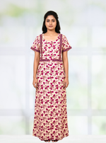 Cotton FROCK Model Casual Wear Nighties | Stylish Pleated Frock Style | Multipurpose Nighties | Pregnancy Wear | Pleated Model | Stylish Nighties for Stylish Women (PWC)
