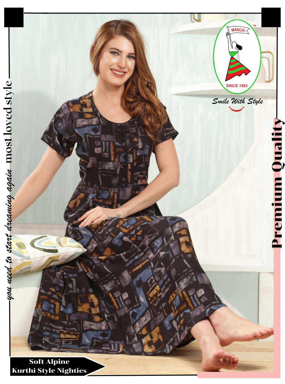 MANGAI Alpine Style Nighties